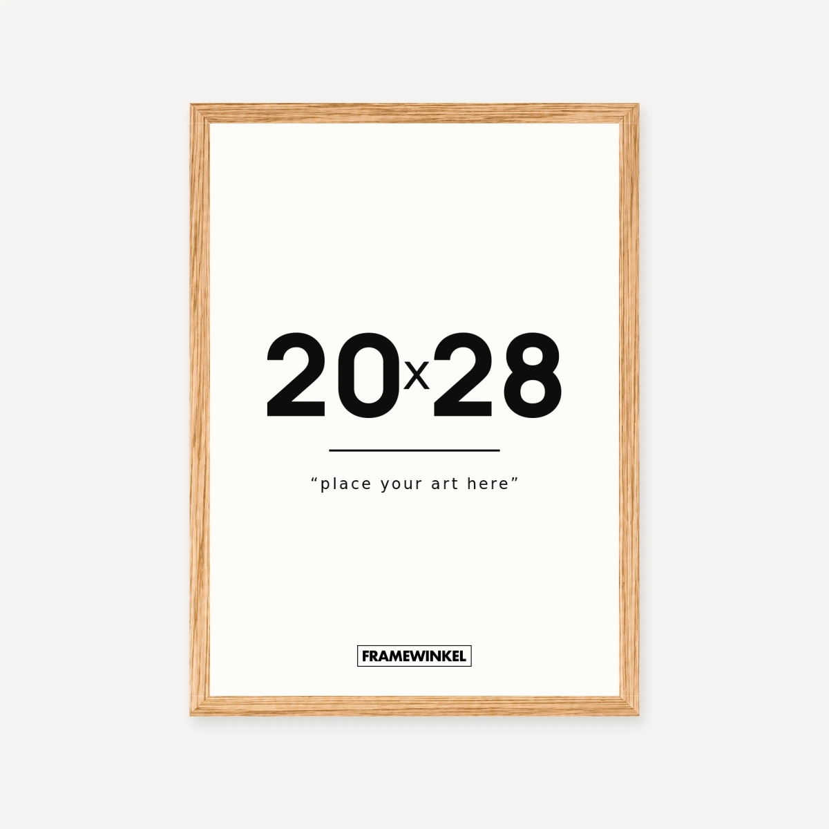 Eiken fotolijst · 20 × 28 cm