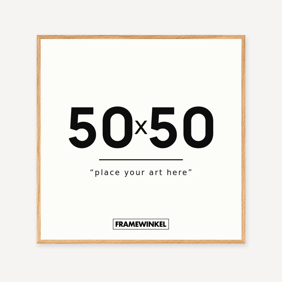 Eiken fotolijst · 50 × 50 cm