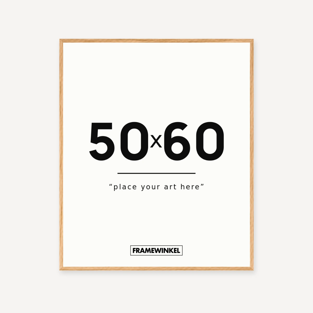 Eiken fotolijst · 50 × 60 cm