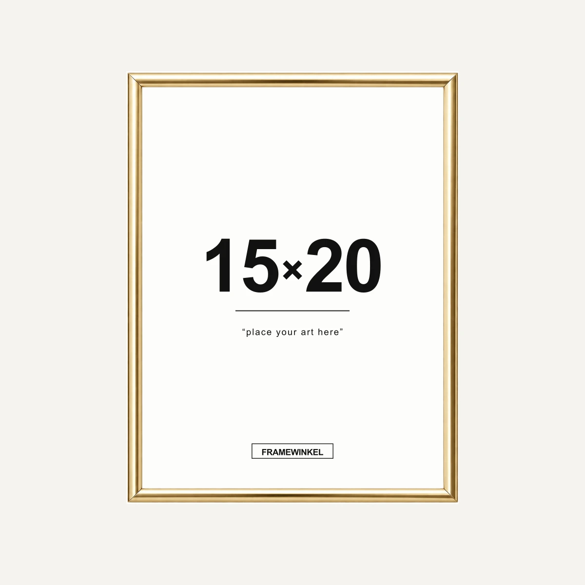 Gouden fotolijst · 15 × 20 cm