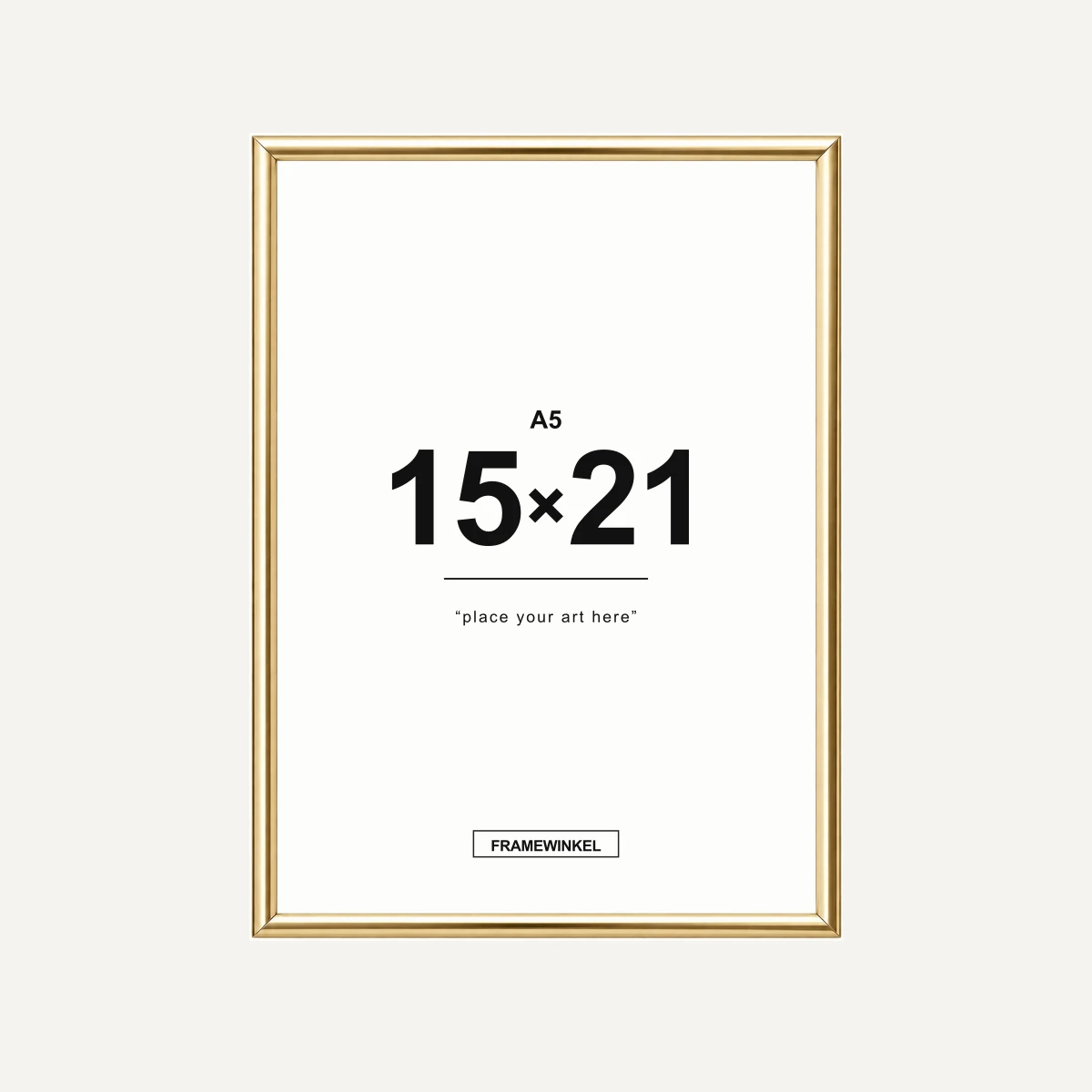 Gouden fotolijst · 15 × 21 cm (A5)