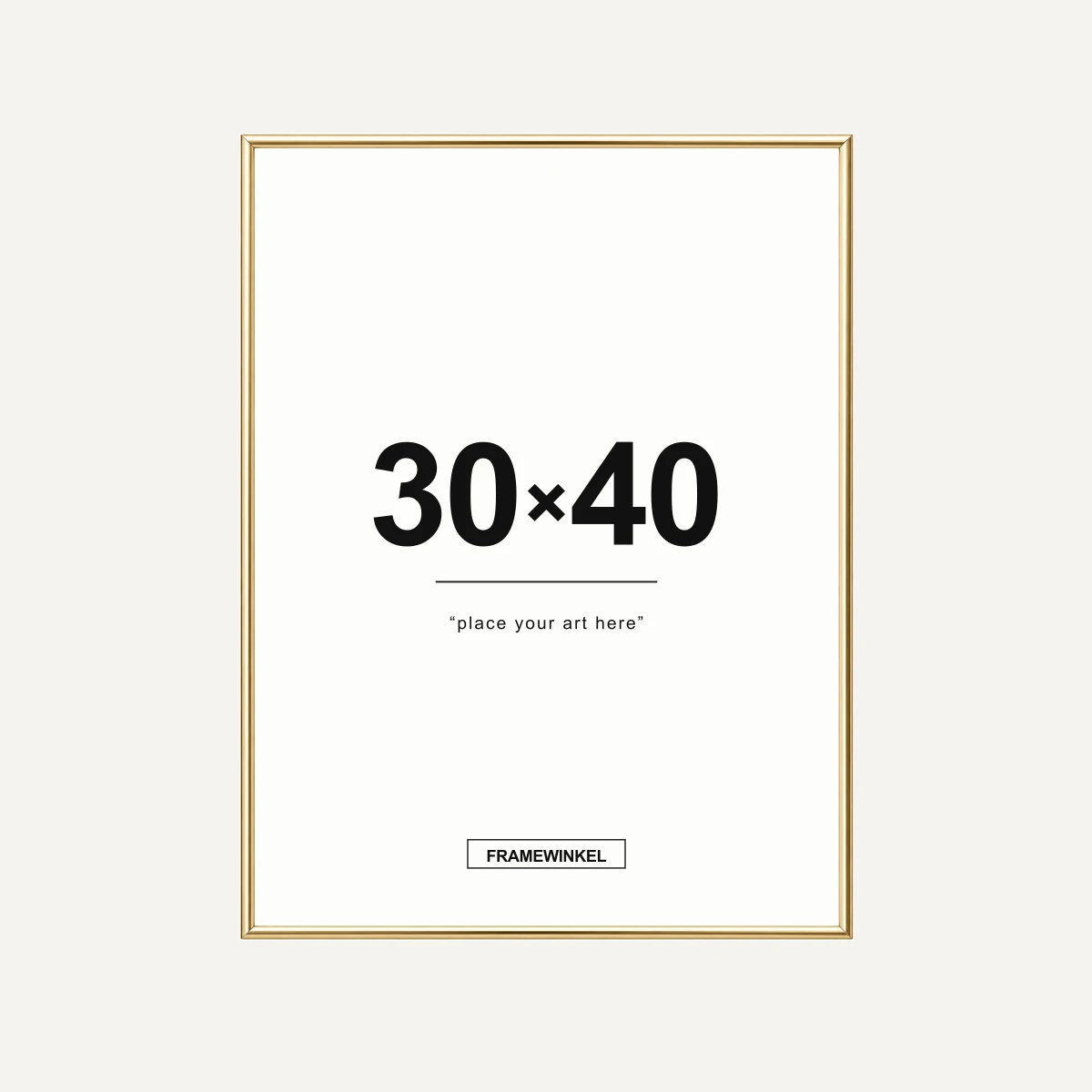 Gouden fotolijst · 30 × 40 cm