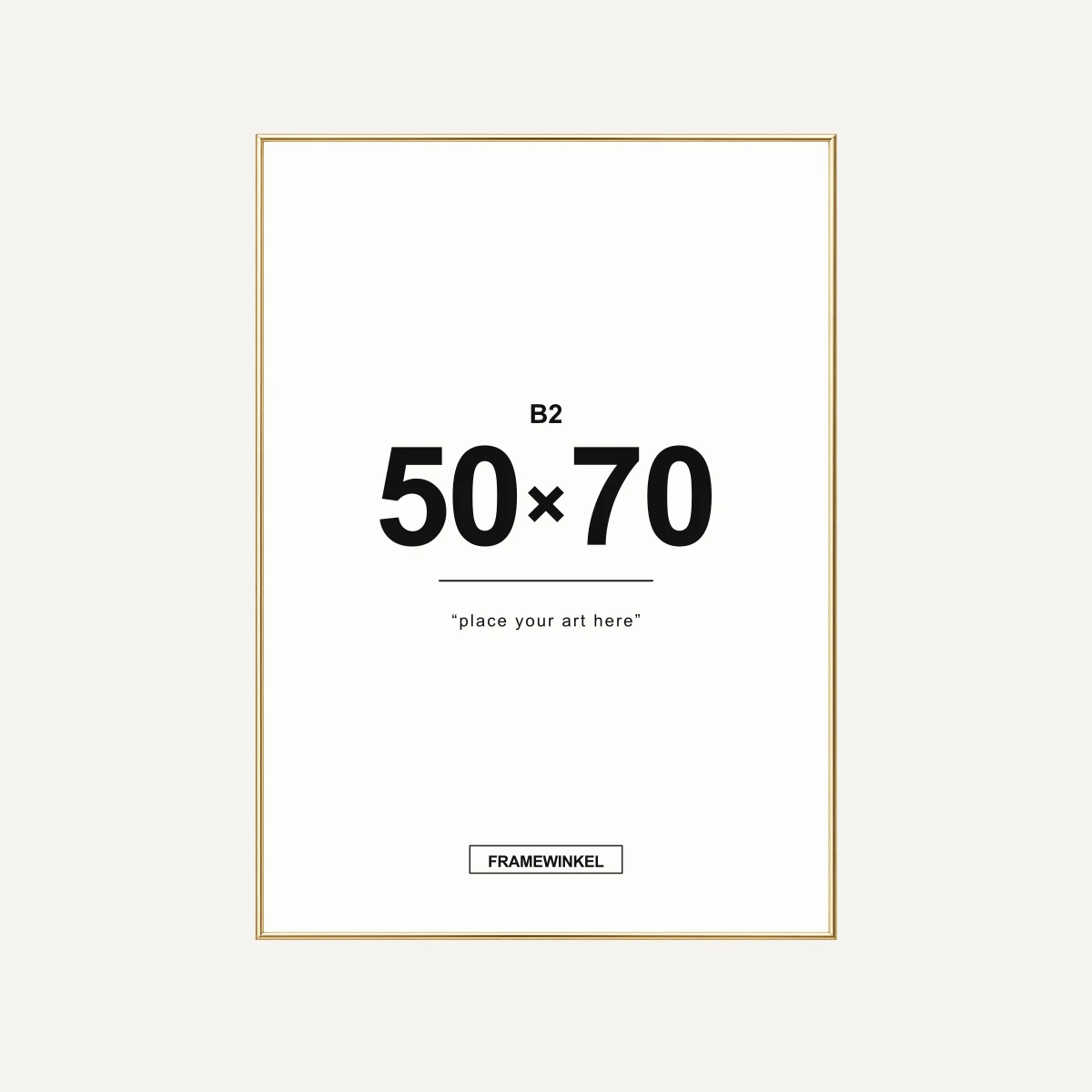 Gouden fotolijst · 50 × 70 cm (B2)