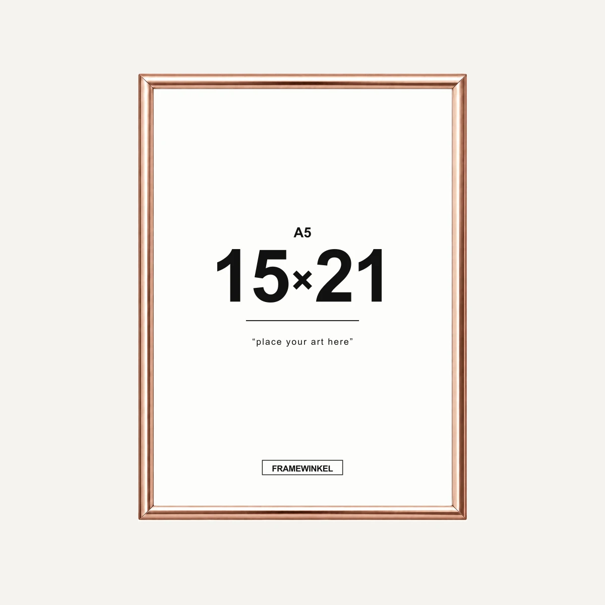 Rosé fotolijst · 15 × 21 cm (A5)