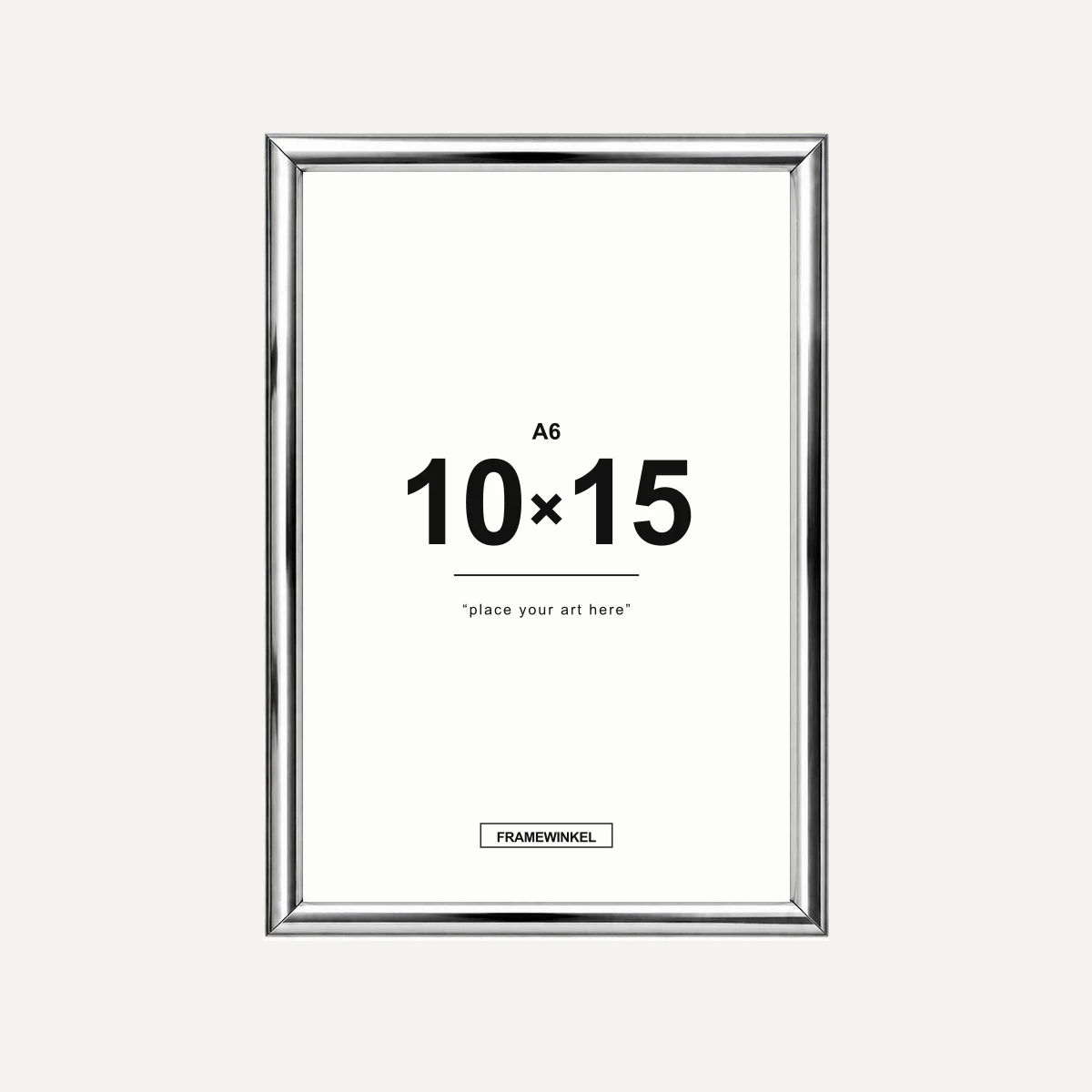 Zilveren fotolijst · 10 × 15 cm (A6)