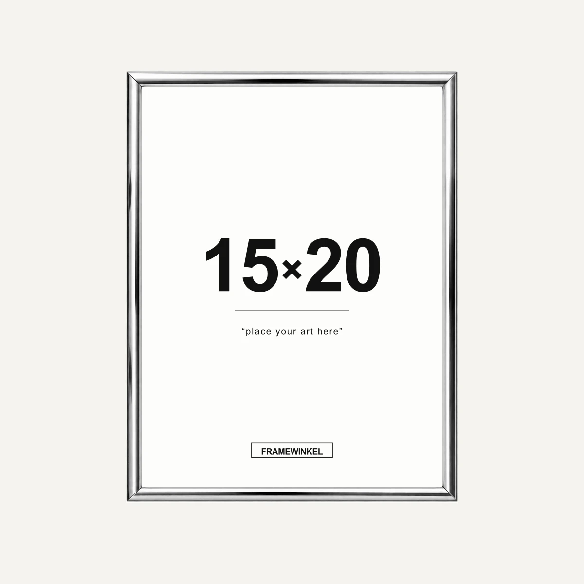 Zilveren fotolijst · 15 × 20 cm