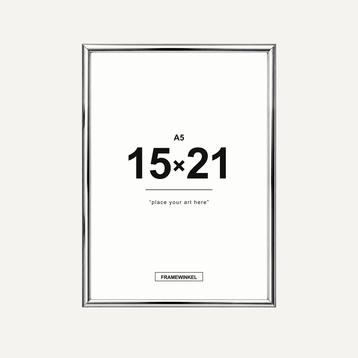 Zilveren fotolijst · 15 × 21 cm (A5)