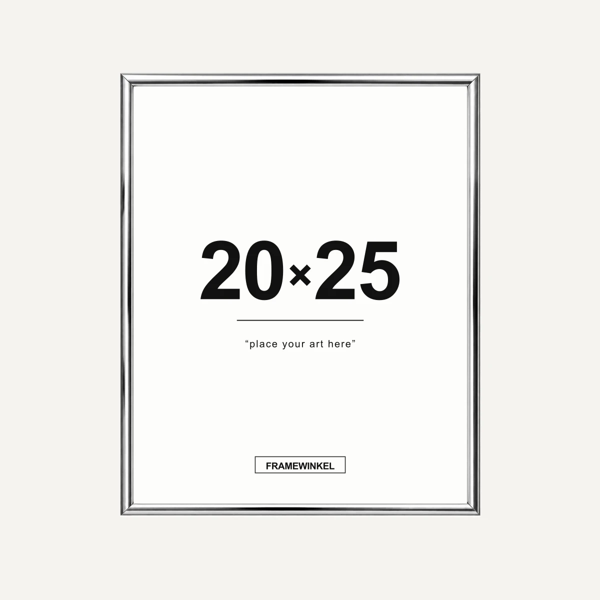 Zilveren fotolijst · 20 × 25 cm