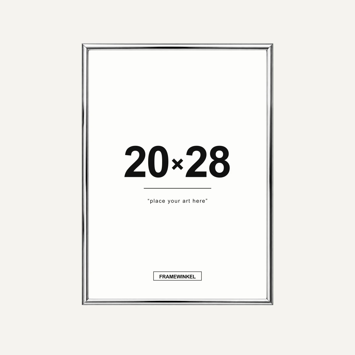 Zilveren fotolijst · 20 × 28 cm