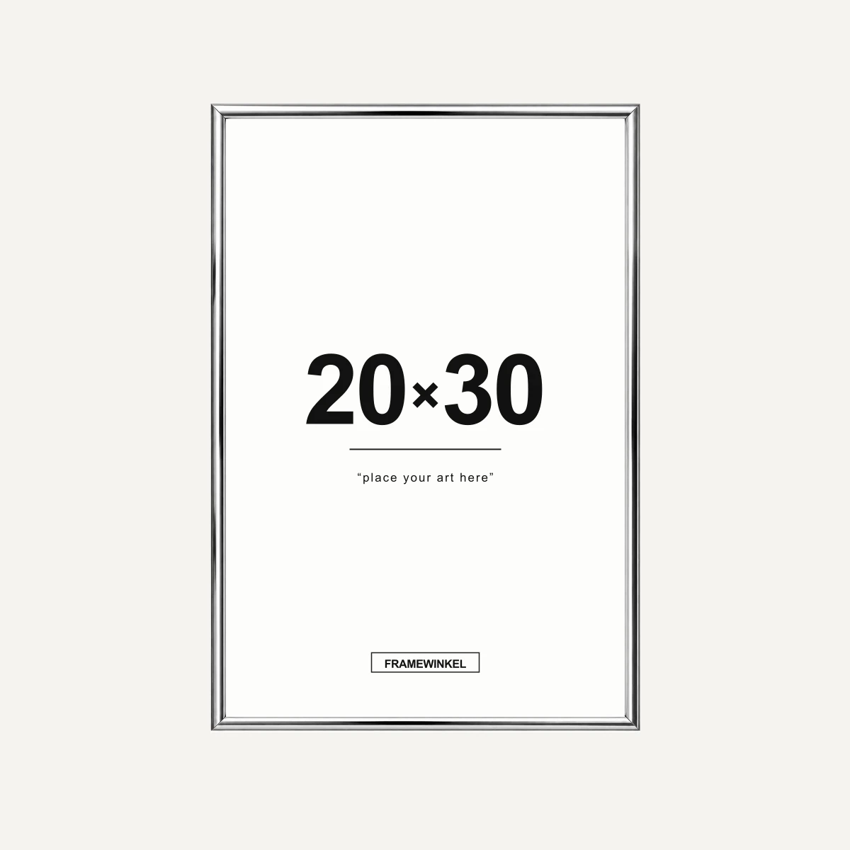 Zilveren fotolijst · 20 × 30 cm