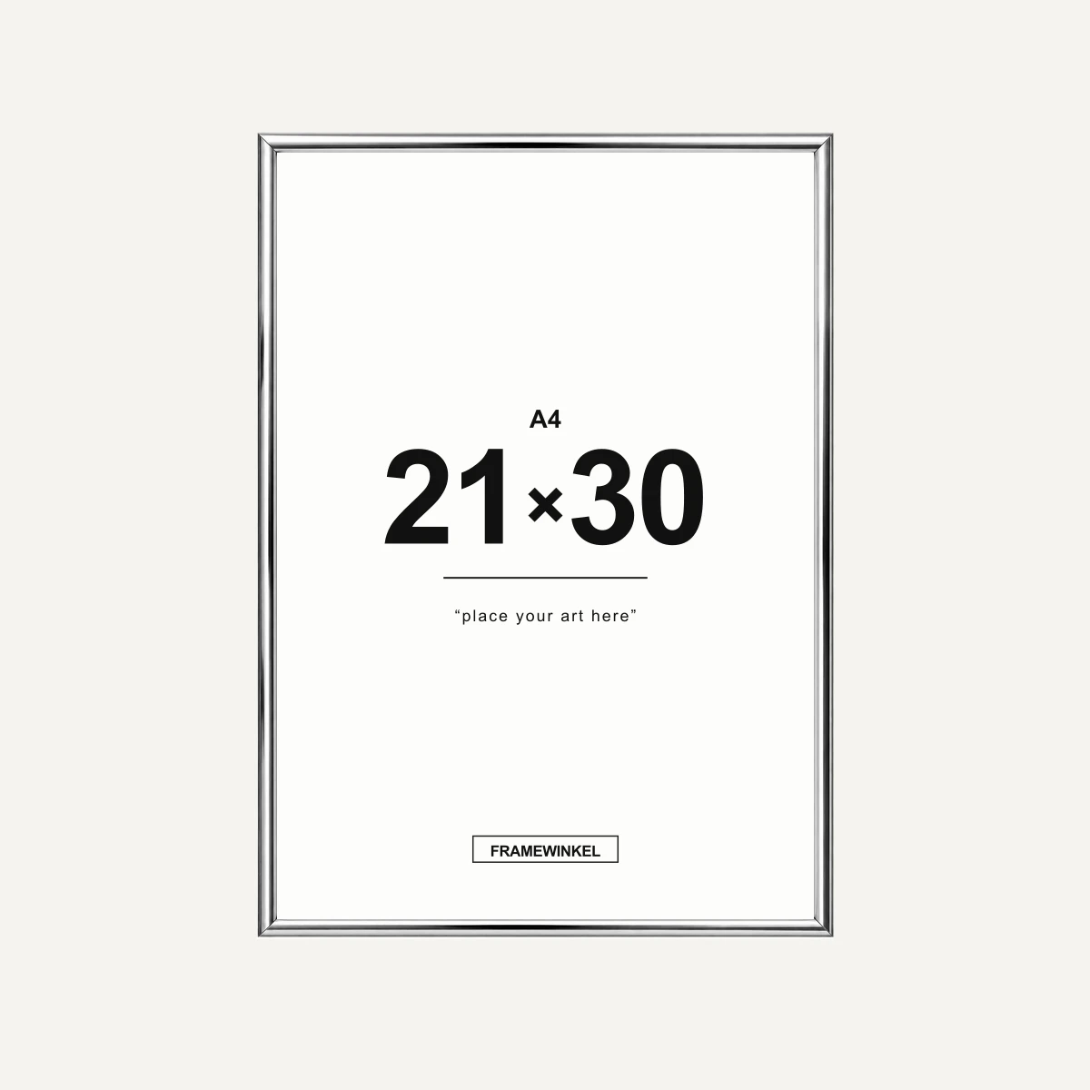 Zilveren fotolijst · 21 × 30 cm (A4)