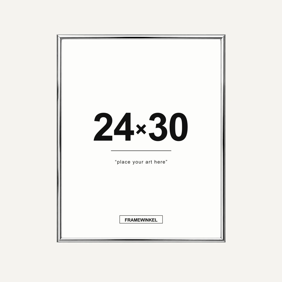 Zilveren fotolijst · 24 × 30 cm