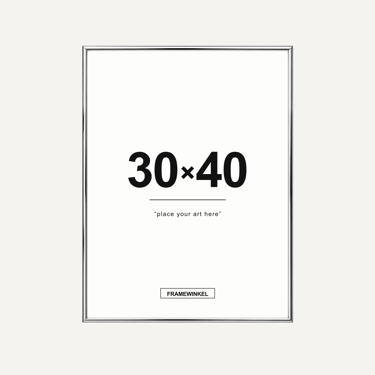 Zilveren fotolijst · 30 × 40 cm
