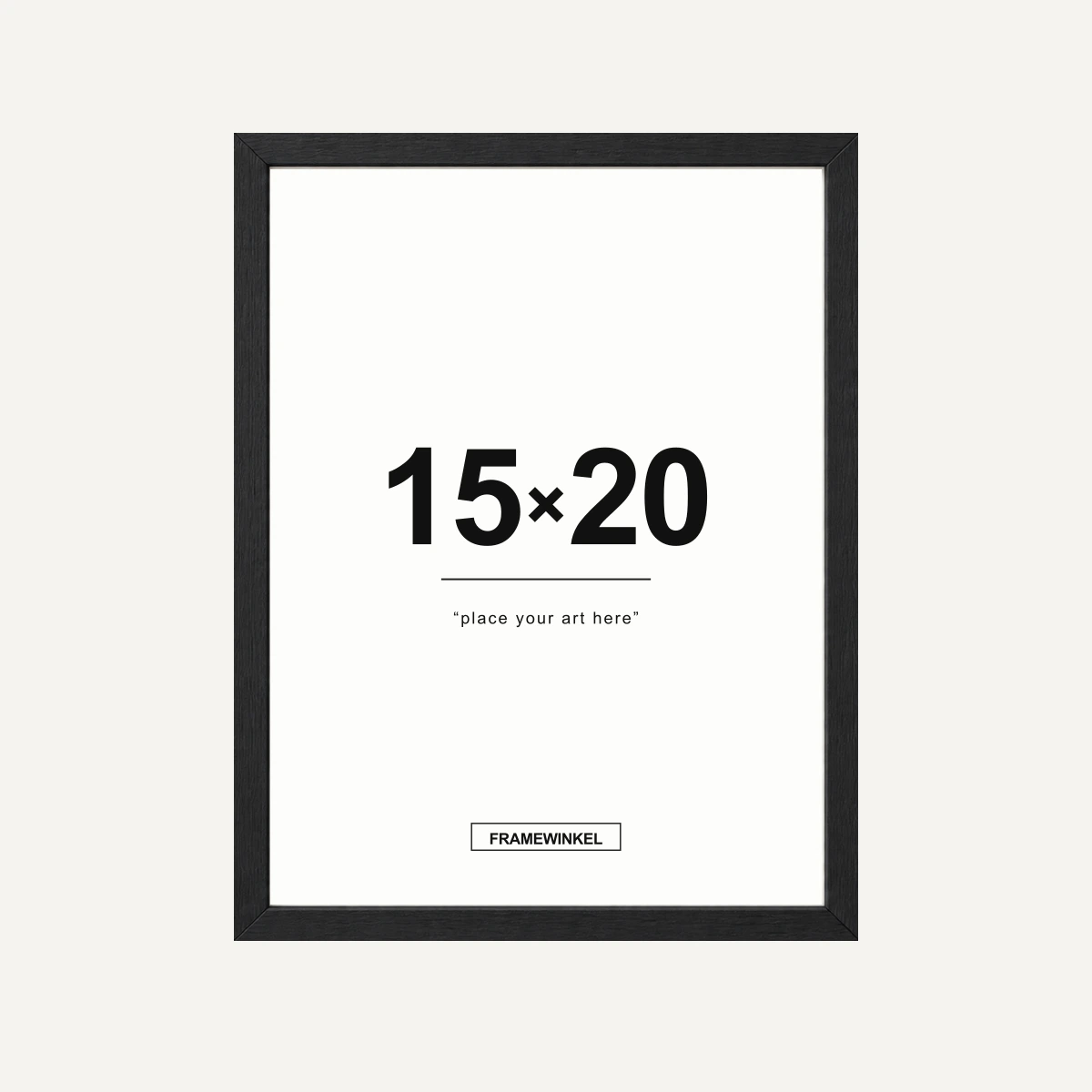 Zwarte fotolijst · 15 × 20 cm