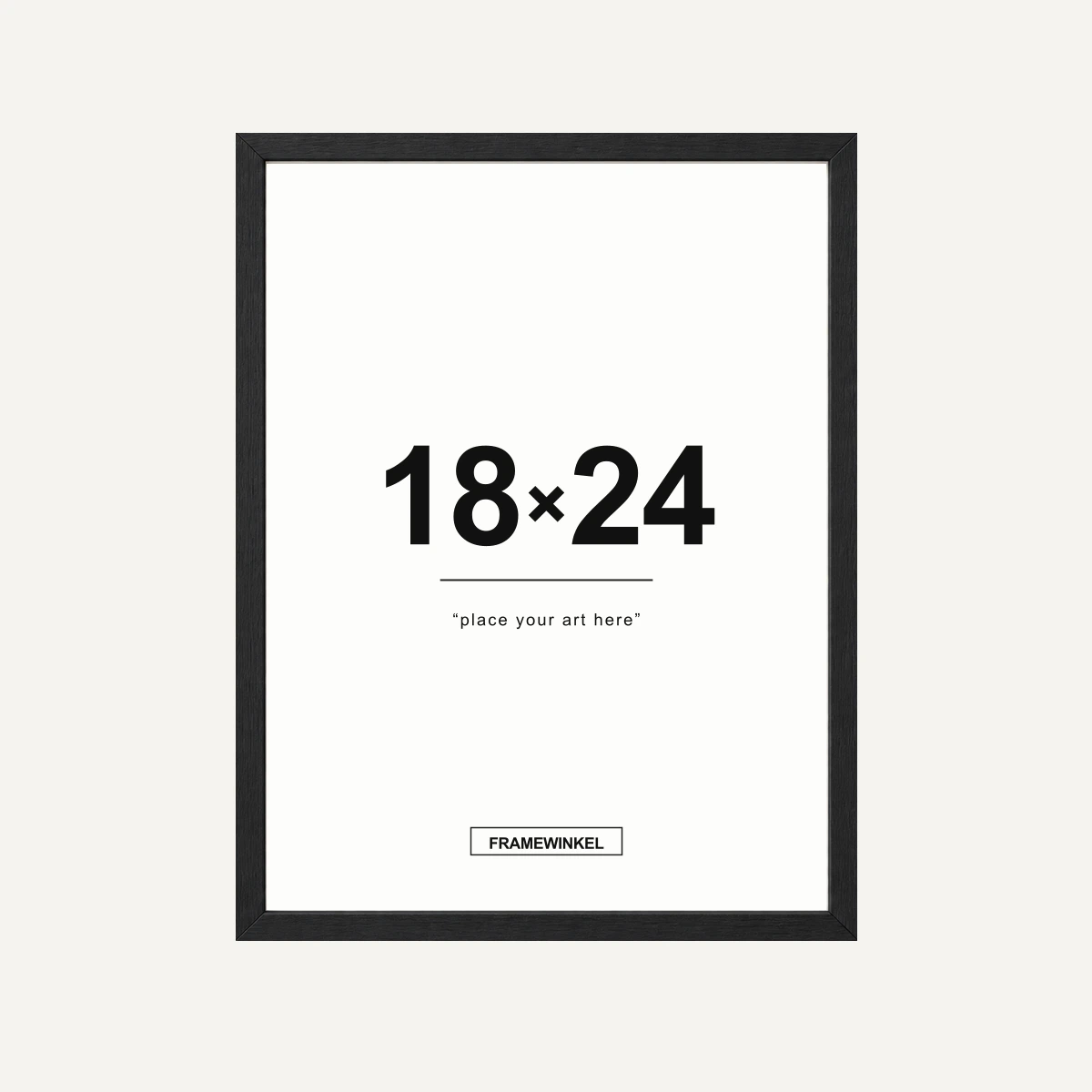 Zwarte fotolijst · 18 × 24 cm