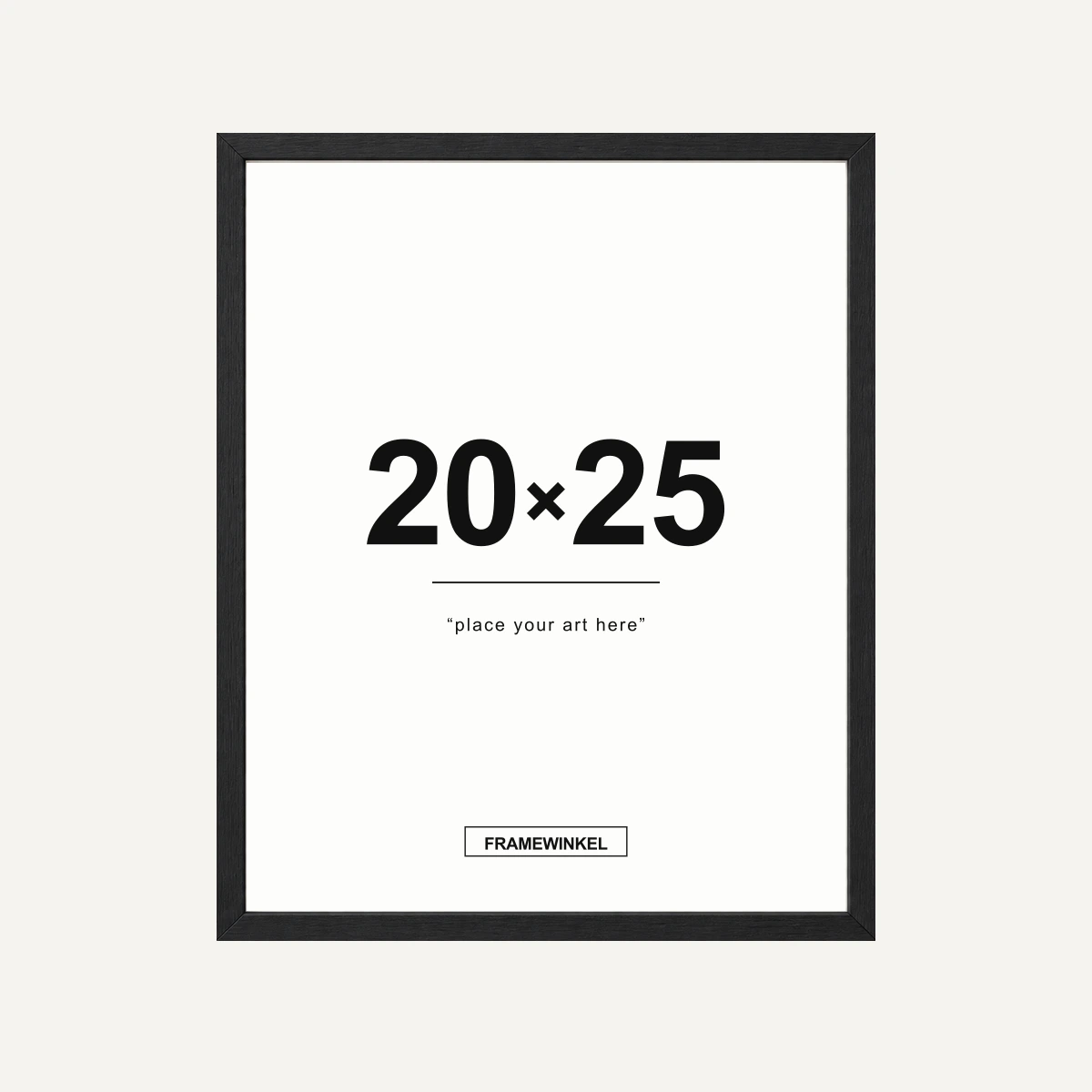 Zwarte fotolijst · 20 × 25 cm