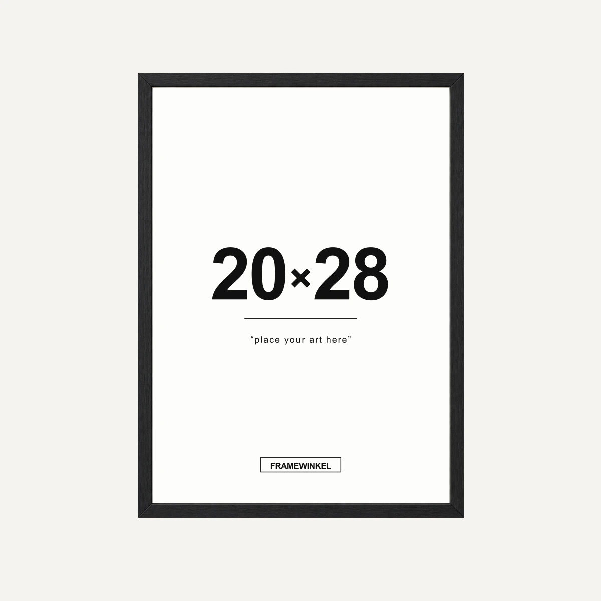 Zwarte fotolijst · 20 × 28 cm
