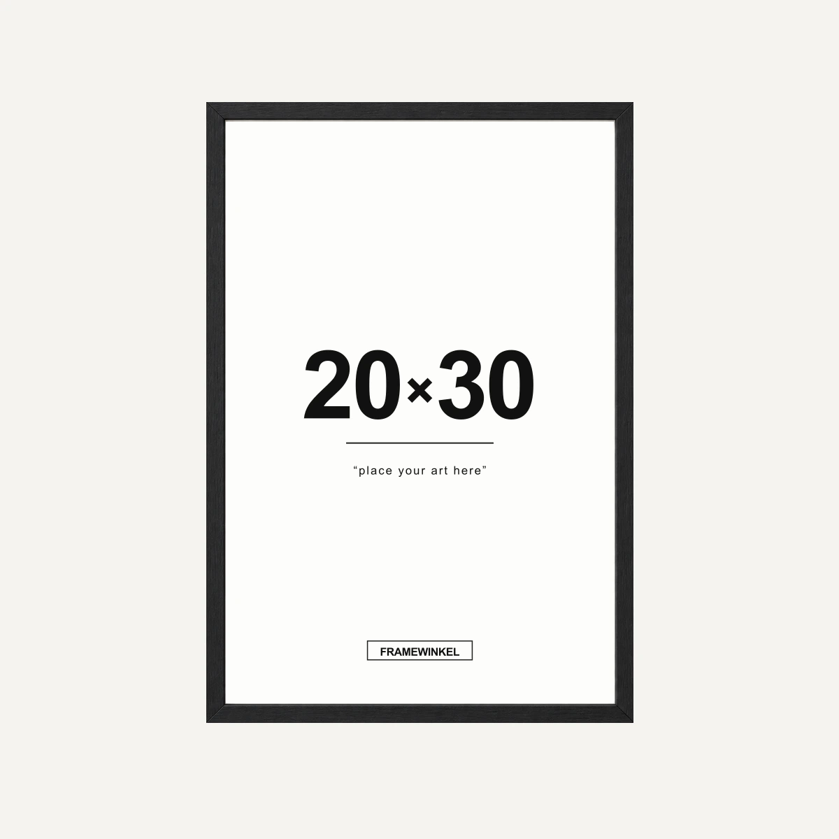 Zwarte fotolijst · 20 × 30 cm