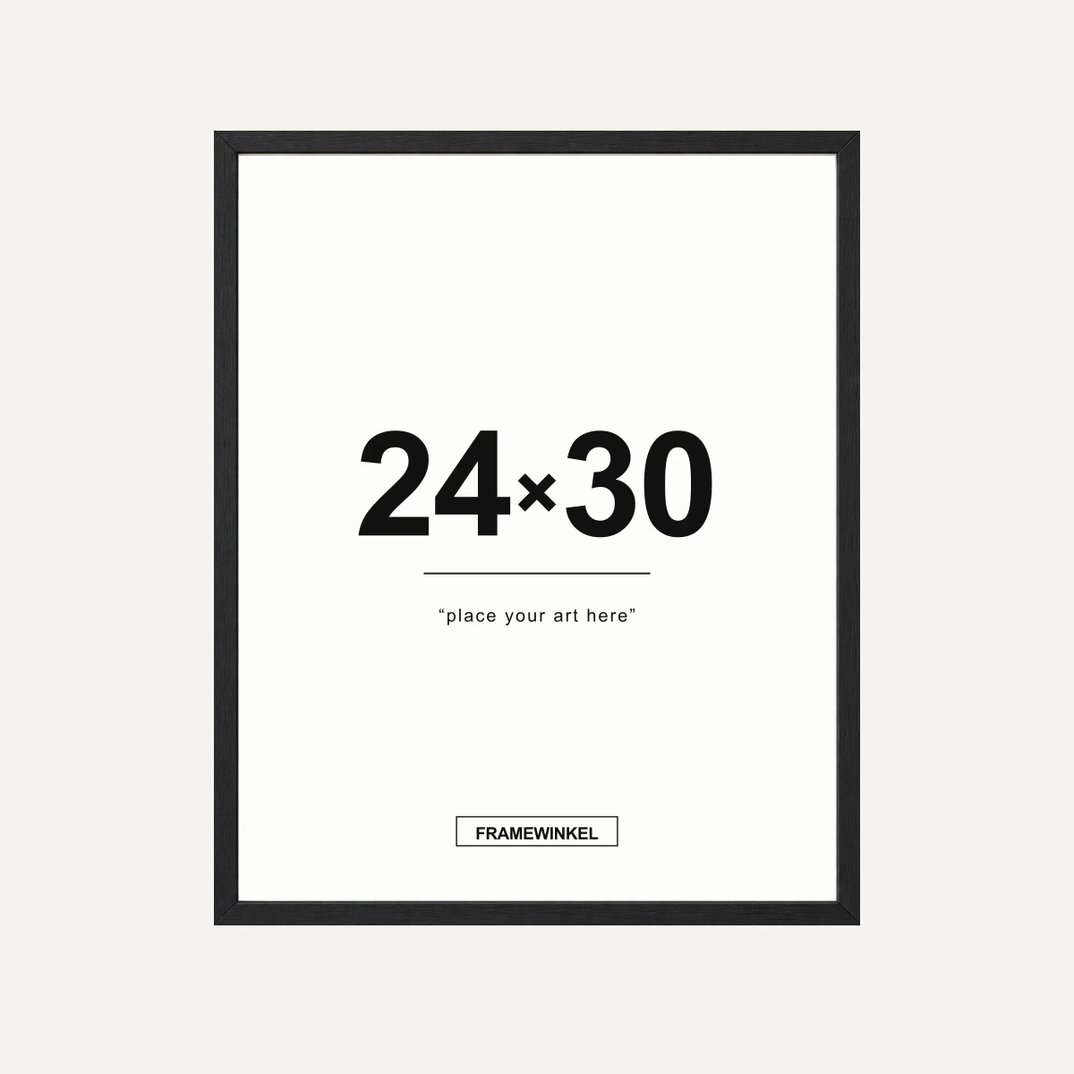 Zwarte fotolijst · 24 × 30 cm