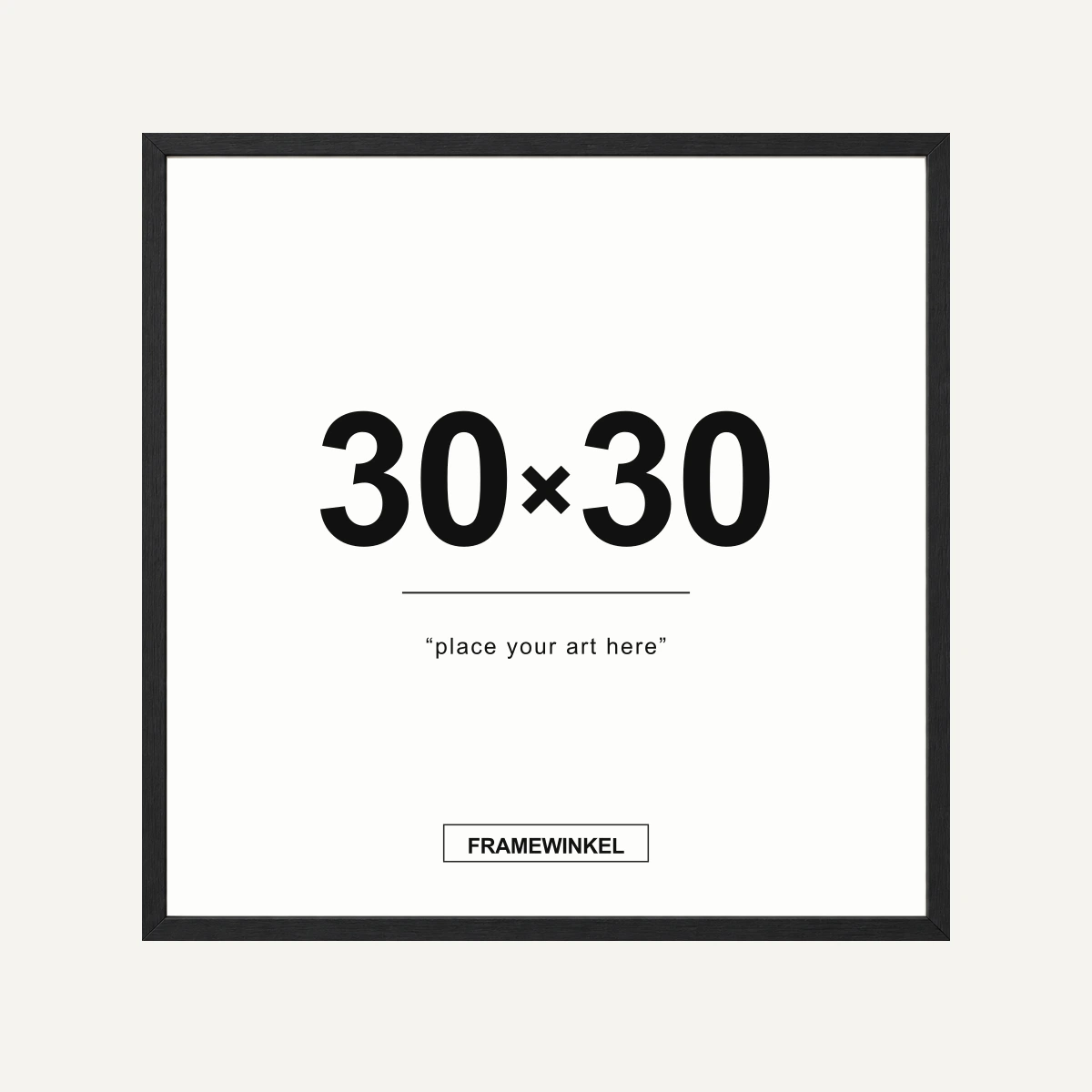 Zwarte fotolijst · 30 × 30 cm