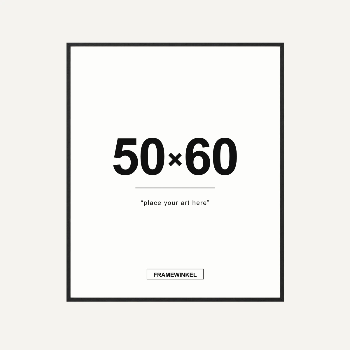 Zwarte fotolijst · 50 × 60 cm