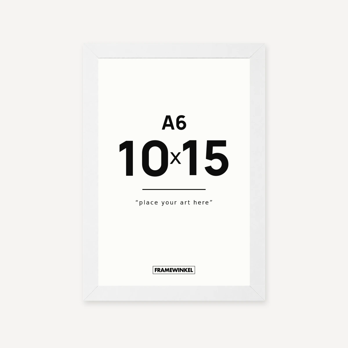 Witte fotolijst · 10 × 15 cm (A6)