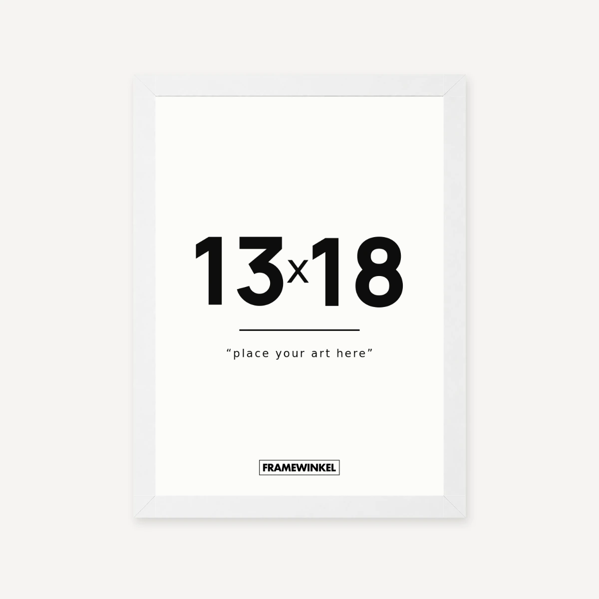 Witte fotolijst · 13 × 18 cm
