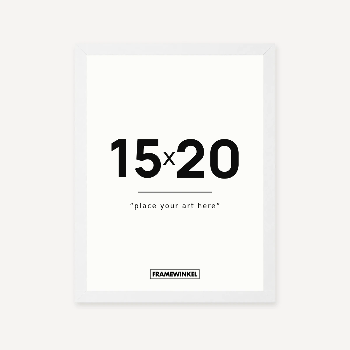 Witte fotolijst · 15 × 20 cm