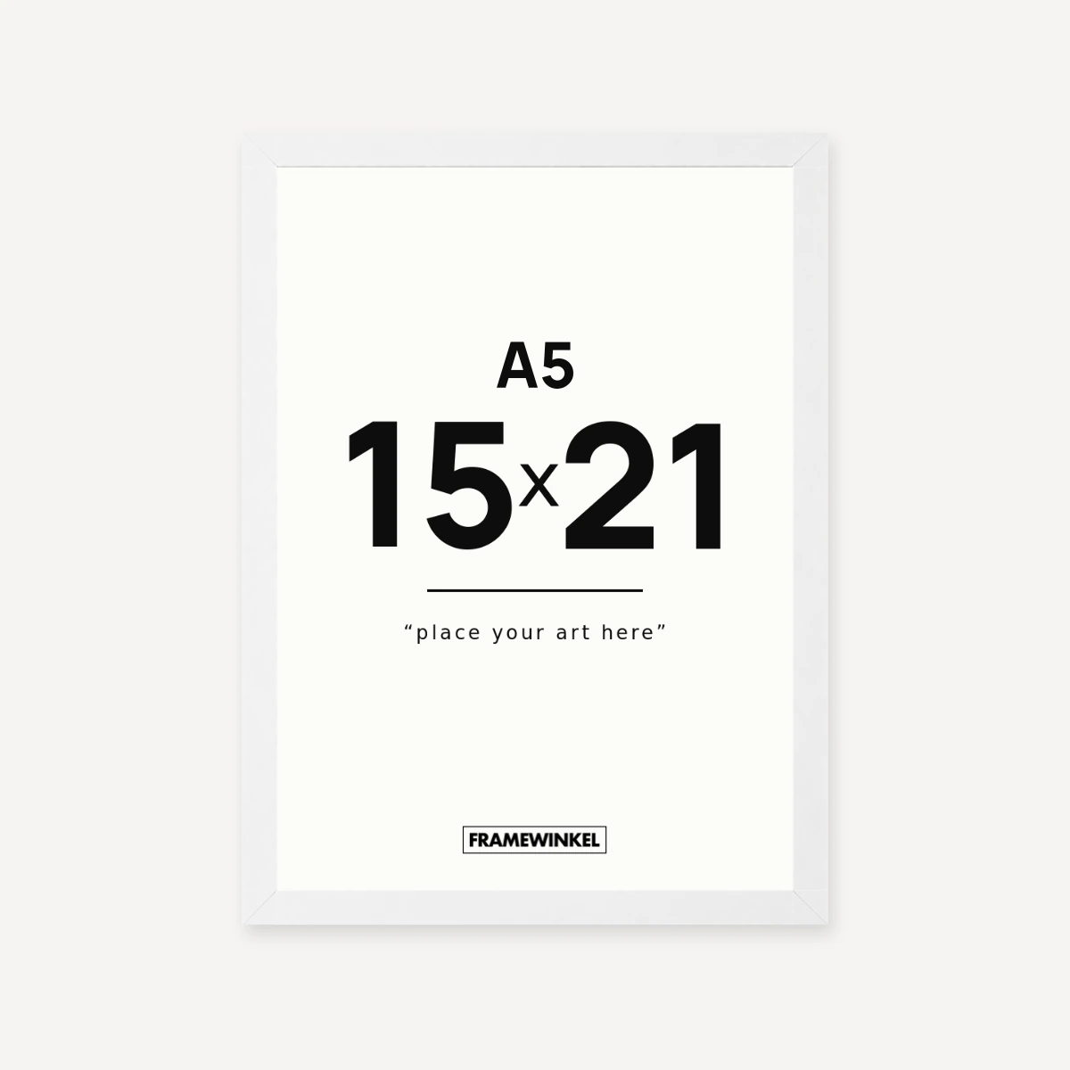 Witte fotolijst · 15 × 21 cm (A5)