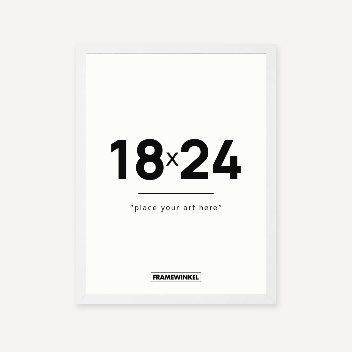 Witte fotolijst · 18 × 24 cm