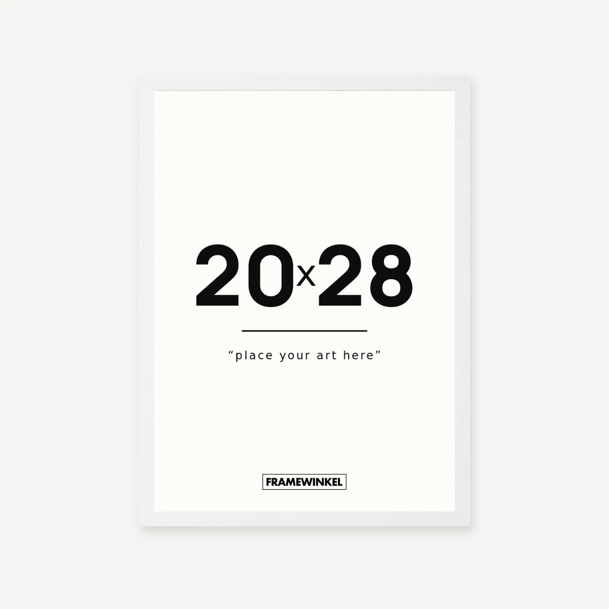 Witte fotolijst · 20 × 28 cm