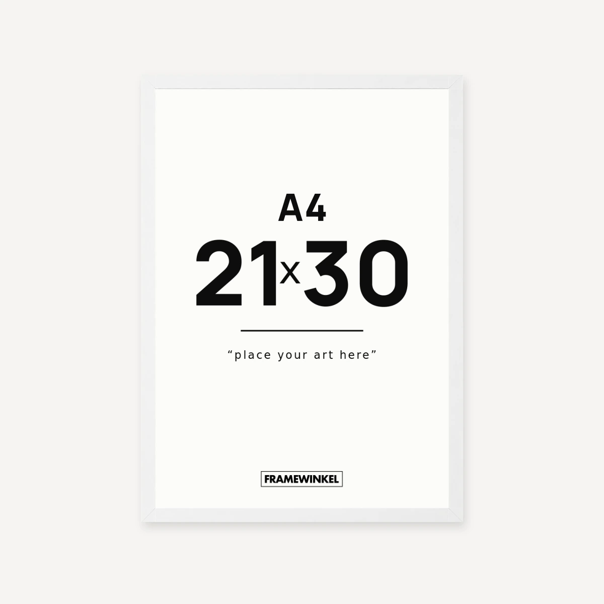 Witte fotolijst · 21 × 30 cm (A4)