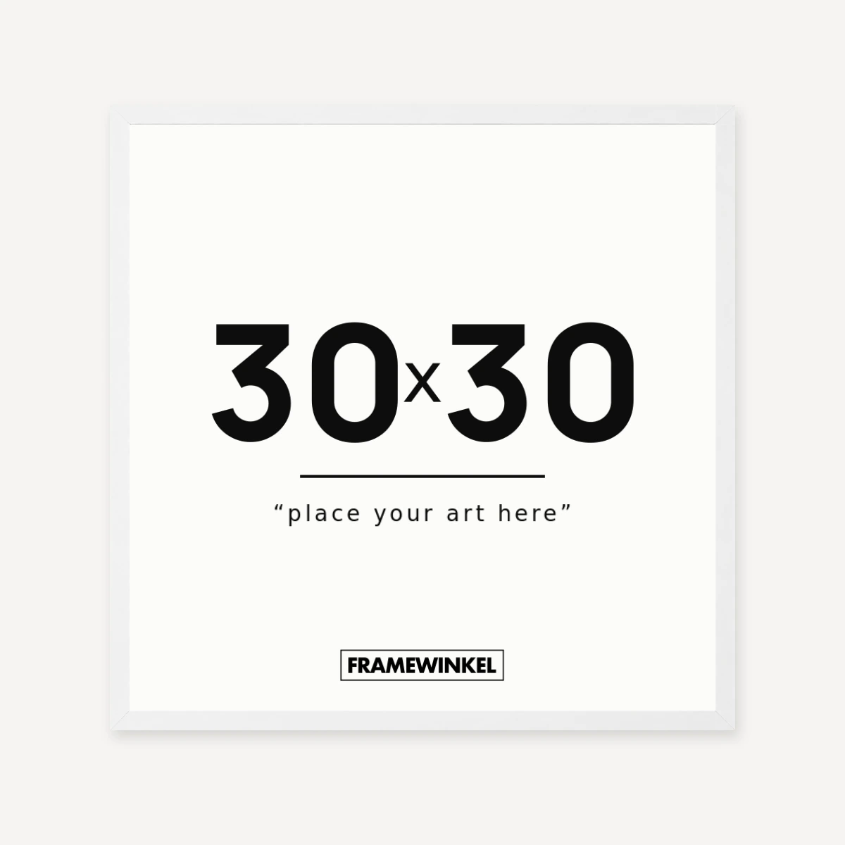 Witte fotolijst · 30 × 30 cm