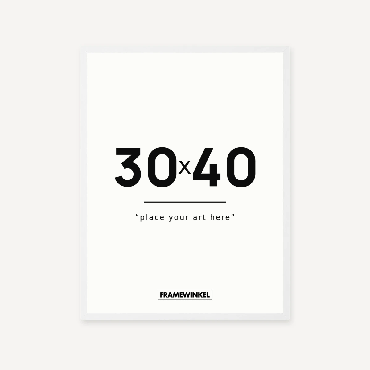 Witte fotolijst · 30 × 40 cm