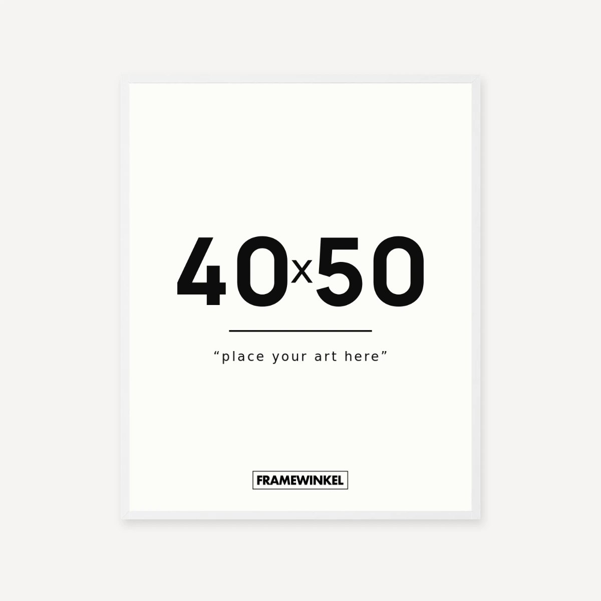 Witte fotolijst · 40 × 50 cm