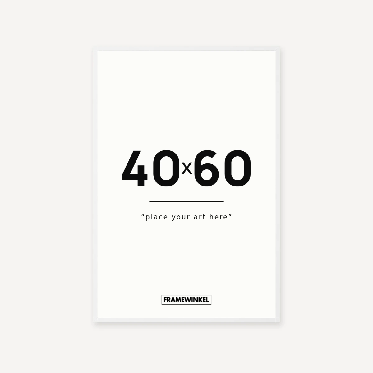 Witte fotolijst · 40 × 60 cm