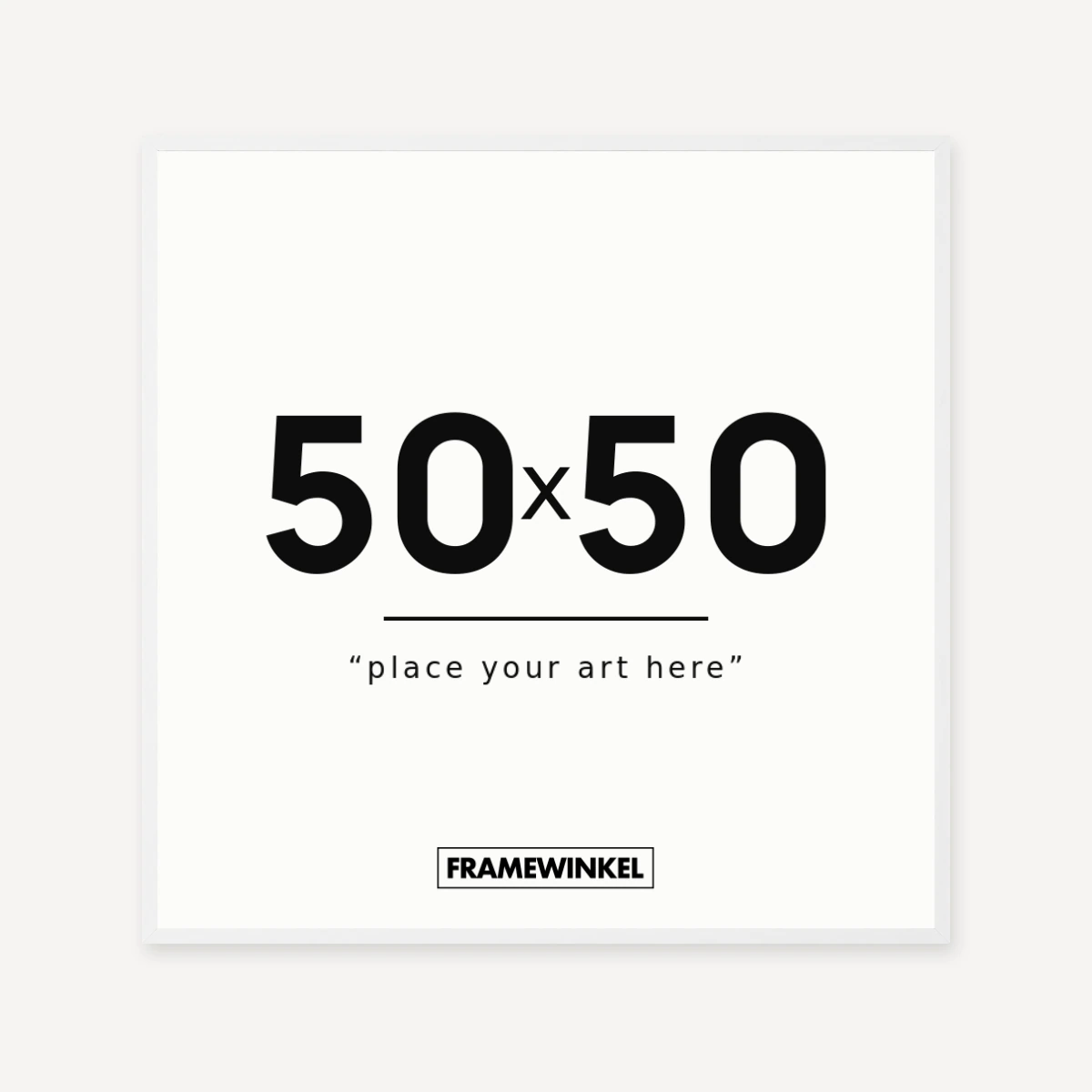Witte fotolijst · 50 × 50 cm