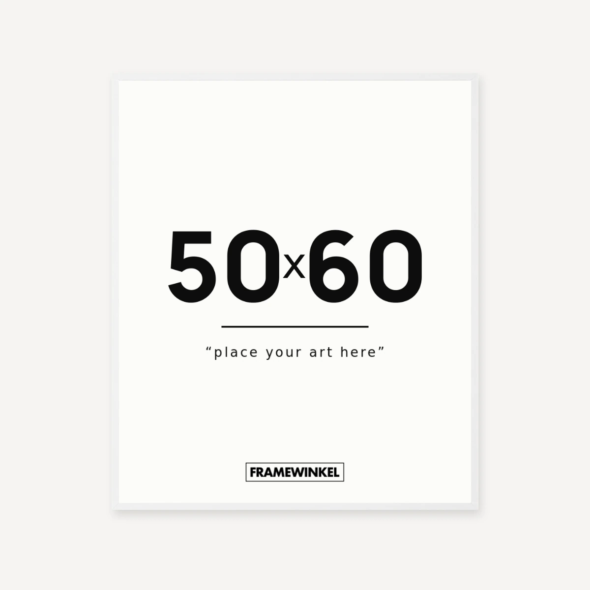 Witte fotolijst · 50 × 60 cm
