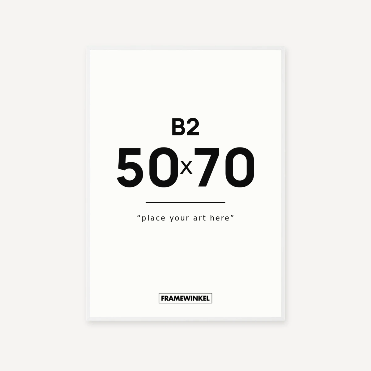 Witte fotolijst · 50 × 70 cm (B2)