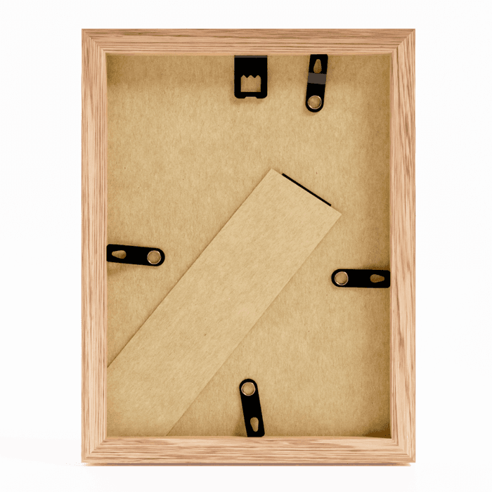 Eiken houten fotolijst 15x21 A5 achterzijde