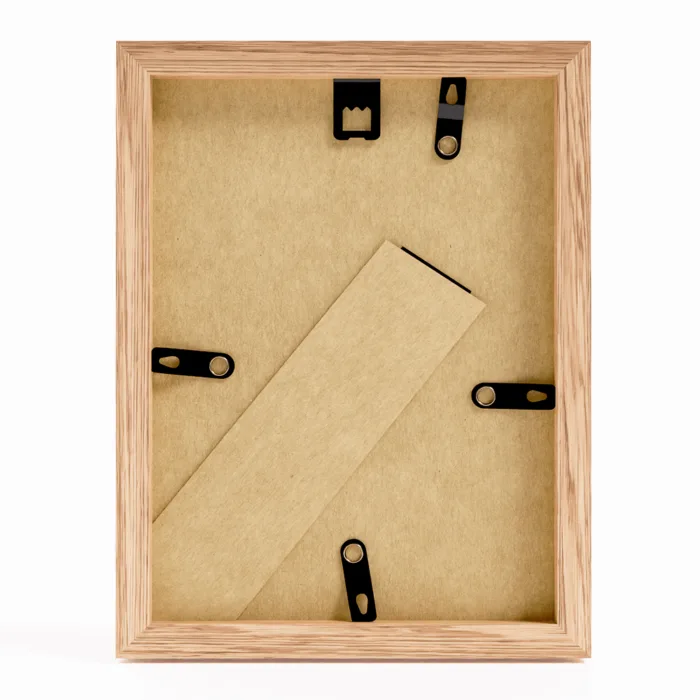 Eiken houten fotolijst 15x21 A5 achterzijde