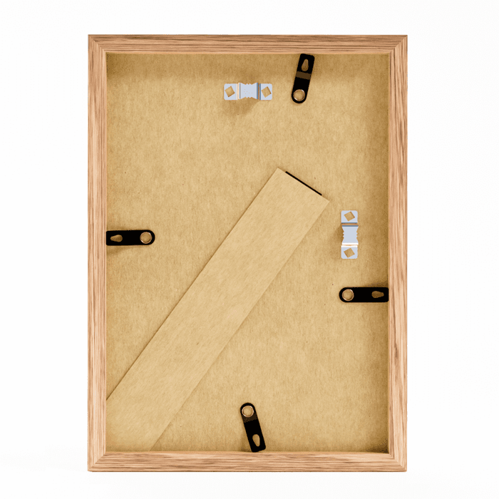 Eiken houten fotolijst 20x28 achterzijde