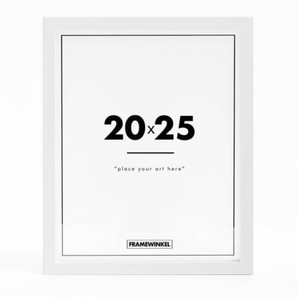 Witte houten fotolijst 20x25