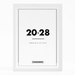 Witte houten fotolijst 20x28
