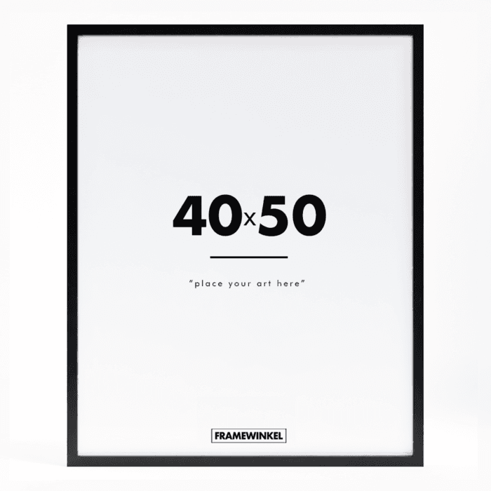 Zwart houten fotolijst 40x50