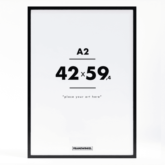 Zwart houten fotolijst 42x59,4 A2