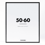 Zwart houten fotolijst 50x60